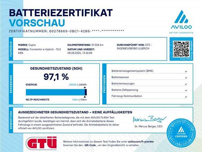 CUPRA Formentor 1.4 e-Hybrid DSG NAVI LED WINTER PANO