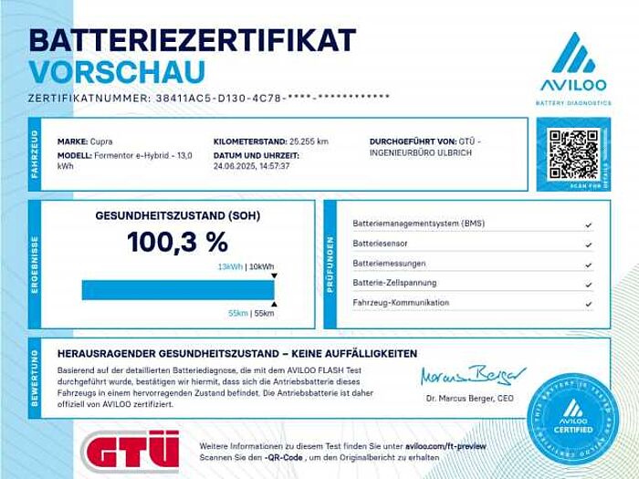 CUPRA Formentor 1.4 e-Hybrid DSG VZ NAVI+LED+ACC